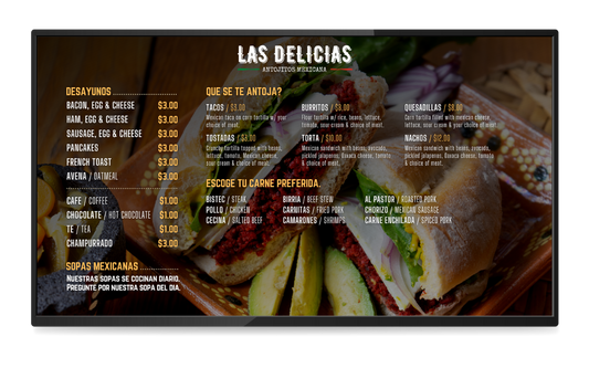 Dynamic Menu for Deli & Restaurant